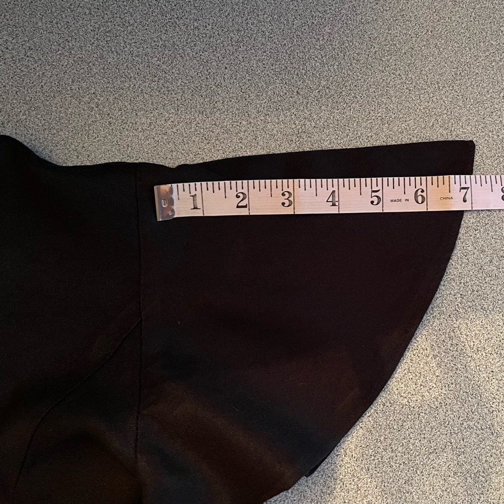 Vintage D.B.Y Black Rayon Flutter Sleeve Dress - Picture 11 of 11